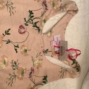 NWT Girls Laura Ashley Pink Floral Dress Sz L